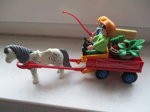 Playmobil-Pony-Kutsche-Kinder