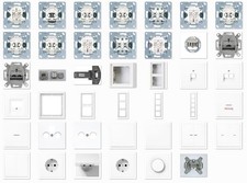 Jung LS990 alpinweiß Steckdosen / Schalter / UP / Rahmen / Wippen, LS990 wählbar