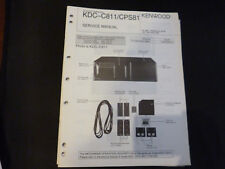 Original Service Manual Kennwood  KDC-C811 CPS81