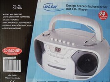Elta Portable Stereo Radio-Cassettenrecorder mit CD-Player & USB