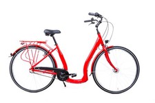 28 Zoll Alu Easy Boarding City Bike SHIMANO 3 Gang Nexus Nabendynamo rot
