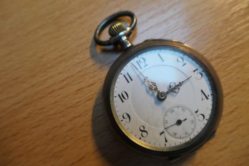 Antike taschenuhr silber 800 - taschenuhr,