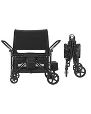 Wagon Kinderwagen für 4 Kinder Push Pull Faltbare Kinderwagen 330LBS Belastung