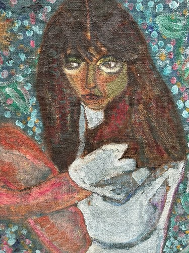 Modernes ölgemälde portrait - modernes,