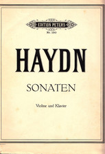 Joseph Haydn: Sonaten für Violine und Klavier, Peters, beide Stimmen, TOP-Preis!