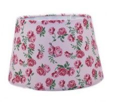 Lampenschirm e27 pink blumen - lampenschirm,
