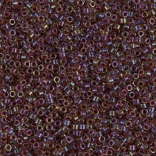 Miyuki Delica beads DB0061 purple lined light topaz luster 5 gramm