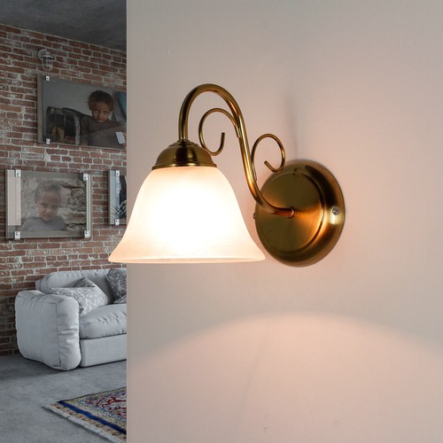 Wandlampe rustikal innen - innen, glas