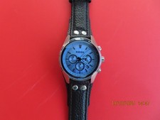 Fossil Herren Kult-Uhr CH 2564 Coachman neues Lederarmband neue Batterie TOP *