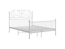 Ikea Bett Metall- Gestell VidaXL weiß 1,40 x 2,00 m