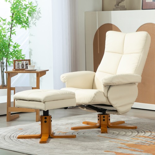 Homcom relaxsessel mit hocker - relaxsessel,