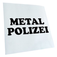 Autoaufkleber Metal Polizei