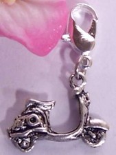 ♥ Charm Anhänger Vespa Roller Mofa Moped 3D für Armband silber ♥ AH295