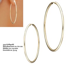 Creolen 333 echt Gold XL