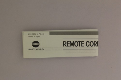Minolta remote cord - remote,