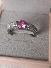 Diamonique Ring, Silber mit