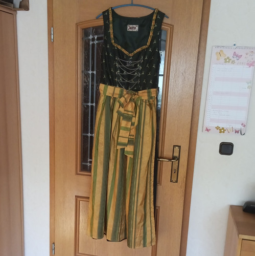 Damen dirndl grün gold - dirndl, 42