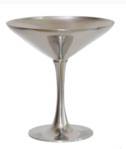Versilberter eisbecher mit - versilberter,