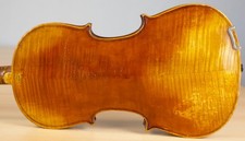 alte Vintage Geige 4/4 Geige Viola Cello Geige Etikett AUGUSTUS POLLASTRI Nr.1966