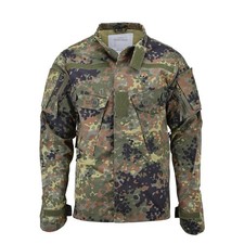 TACGEAR Deutsche Armee Style Feldjacke Kommando Ripstop Shirt Flecktarn