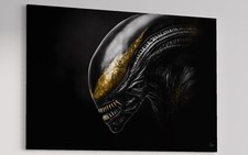Alien Leinwand Bild Wandbild