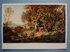 Ansichtskarte Postkarte Adrian Ludwig Richter Brautzug im Frühling Kunstverlag