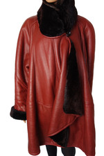 Imposanter  Lammfellmantel  Gr. 46-50 ?   Shearling Italien Swinger Lammfell