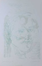 Emil Wachter (1921 - 2012) - Johannes der Täufer Lithographie  Probedruck