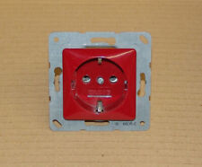 Einfachsteckdose rot, Typ Jung, Tehalit Kabelkanal ( 15 Stück als Set)