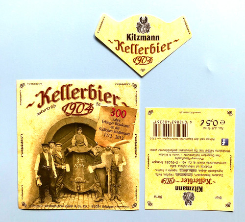 Bieretikett brauerei kitzmann - ,