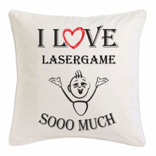 I Love Lasergame KISSENBEZUG 40X40cm Ich Liebe Lasergame Weiss 146448
