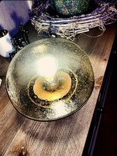 Vintage 70er lampe Glas Bubble