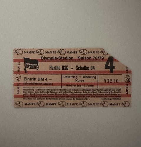 1978 ticket hertha - 1978/79,