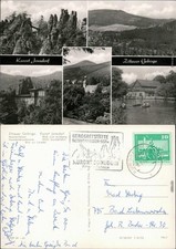 Zittauer Gebirge  Jonsberg, Nonnenfelsenbaude, Überblick, HOG Gondelfahrt 1973