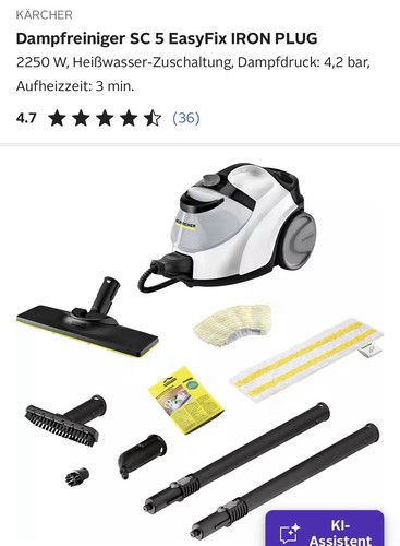 Kärcher dampfreiniger 5 - dampfreiniger, sc