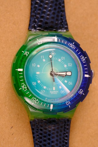 Swatch scuba 200 ice - ice, blink