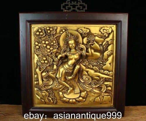 Tibet buddhismus holz - 18.8",
