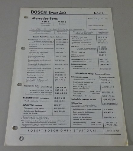 Teilekatalog bosch komponenten - teilekatalog, bosch-komponenten