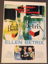 42. Ellen / Henri M. Betrix Aftershave Parfum Werbeanzeige Werbung Reklame 1973