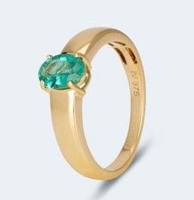 Harry Ivens IV Ring Gelbgold 375 mit einem Smaragd