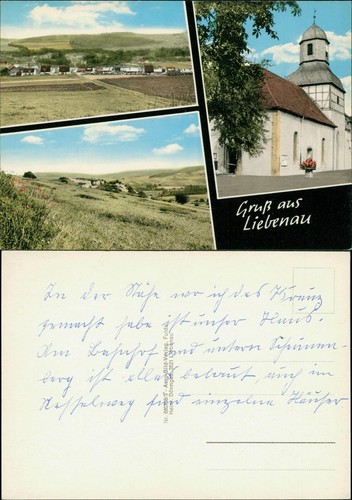 Ansichtskarte liebenau bild - ansichtskarte,