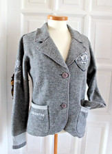 L`ARGENTINA* Lambswool Blazer Wolljacke grau Polo Team of Princesses Gr:36