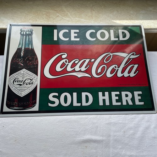 Coca cola blechschild ice - blechschild, cold