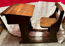 Antike englische Schulbank -