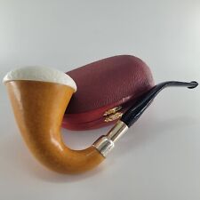 Echte natürliche afrikanische Kürbis Kalebasse Block Meerschaumpfeife handgeschnitzt 910