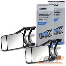 2x ENVA CARAVAN-SPIEGEL MIT KONVEXSPIEGEL UNIVERSAL WOHNWAGENSPIEGEL SPIEGEL
