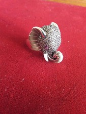 Silberring 925 Damen,ausgefallen, Elefantenkopf