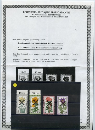 Bund 867 870 andreaskreuz - bund, nr.867-870