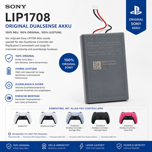 Original sony lip1708 akku ps5 - akku,
