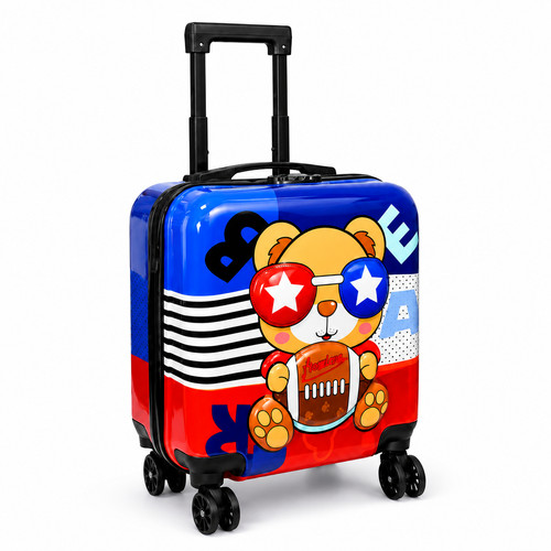 Kinderkoffer trolley 42cm blau - kinderkoffer,